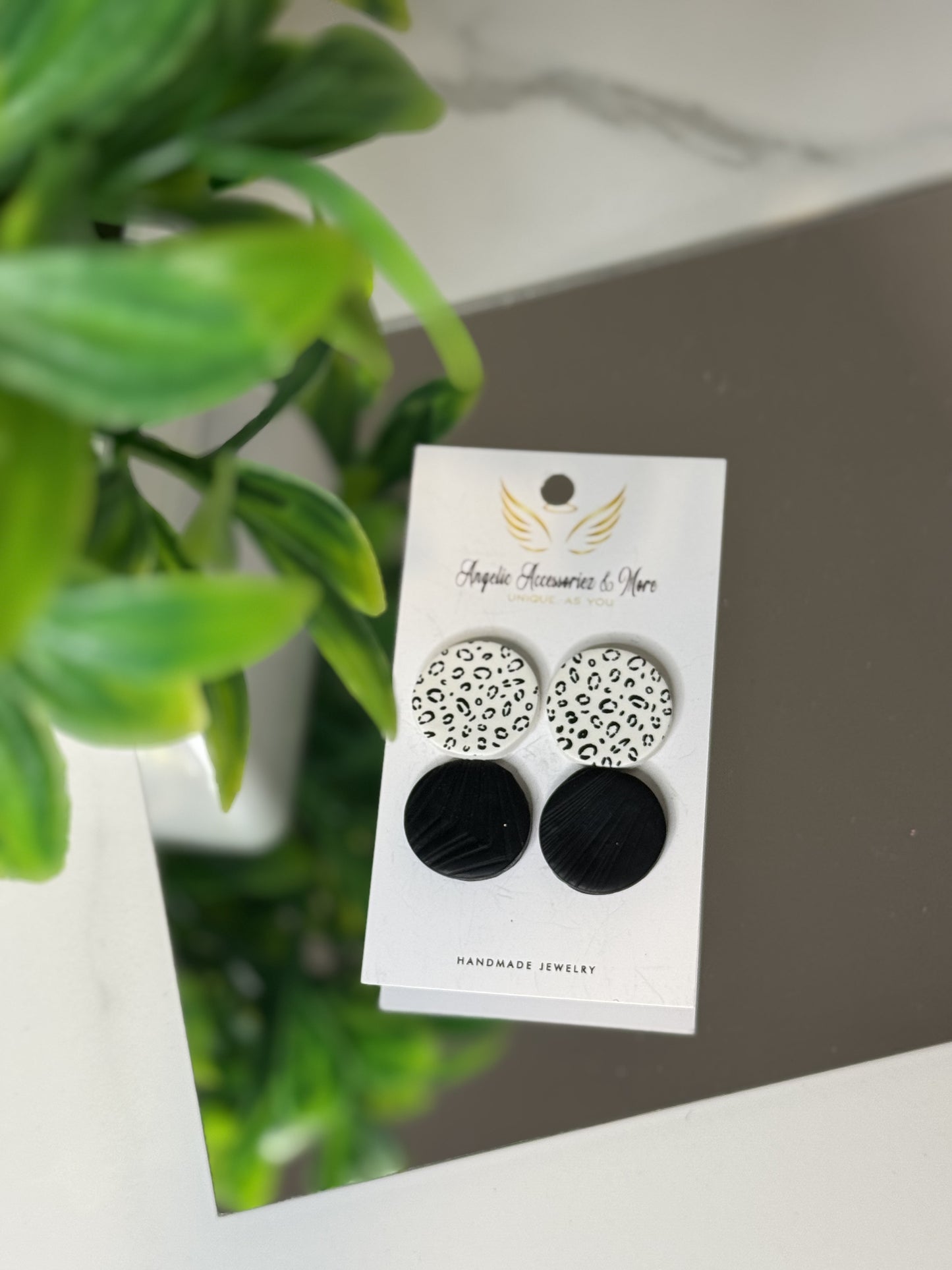 Animal Print Stud Earrings