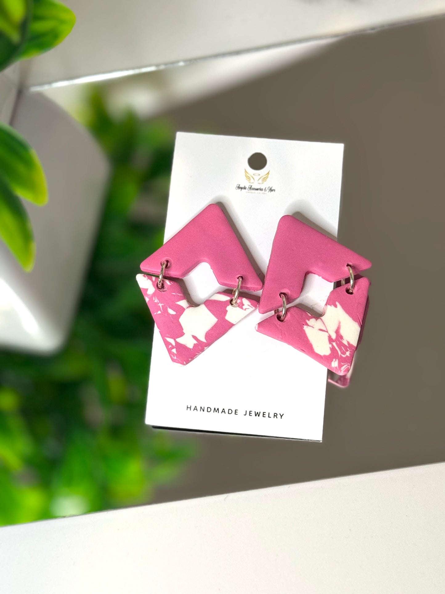 Coco Stud Earrings (Pink)