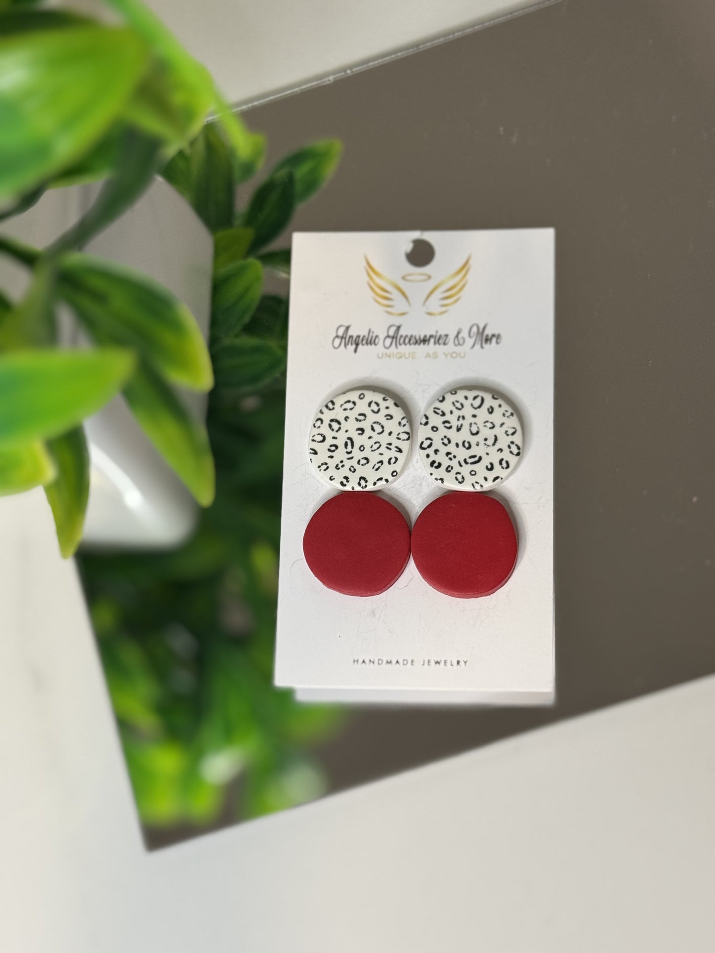 Animal Print Stud Earrings